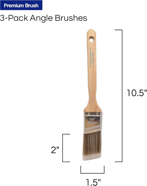 Pro Grade - Paint Brushes - Paint Brush Set (3 Ea 1.5A SC)...