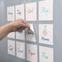 Dry Erase Sticky Notes Reusable - 4"×4"-6 Pack.White Sticky Notes Non-Magnetic Whiteboard Stickers for Wall?PC?Wood?Bricks...