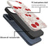 for iPhone 14 Plus Case,HH2 Red Cherry Bows Hybrid 2 Layer Hard Shell Silicone Protective Pattern Design Case...