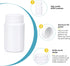 Empty Plastic Pill Bottle Medicine Bottles Reagent Chemical Container with Smooth Screw Lid For Liquid Solid Powder (200cc 4pack)...