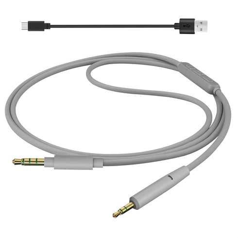 Geekria Audio Cable with Mic Compatible with JBL Tune 770NC 700BT, 660NC Headphones, 2.5mm to 3.5mm Replacement Stereo Cord with Inline Microphone...