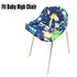 Portable Shopping Cart Cover, High Chair and Grocery Cart Covers for Babies, Kids, Infants & Toddlers, Attached Carry Bag (Simple Dinosaur)...