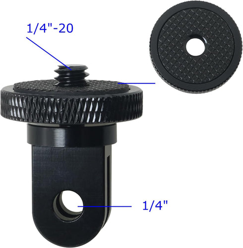 2pcs Camera Tripod Adapter, 1/4" - 20 Conversion Adapter for GoPro Action Camera to 1/4" Screw Adapter Mount Accessories...
