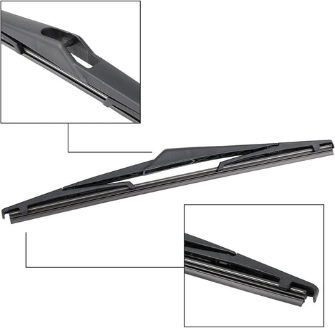 X AUTOHAUX Rear Windshield Wiper Blade Arm Set for Ford Fiesta MK6 11-18...