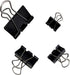 120Pcs Assorted Sizes Binder Clips, Metal Paper Clamps 4 Assorted Sizes, Medium, Small, X Small and Micro for Office Supplies, Black....