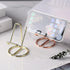 Cell Phone Stand, Business Card Holder, Mobile Phone Holder – Metal Wire Cellphone Cradle Dock, Compatible with iPhone/Android Phones/iPad Mini/Ki...