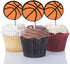 JANOU Basketball Sports Cupcake Toppers Cake Picks Decoration Birthday Baby Shower Wedding Party Suppliers Pack 20pcs...