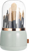 Makeup Brush Holder Organizer with Lid,360 Degree Rotatable Dustproof Makeup Brushes Organizer,Suitable for Bathroom Vanity Desktop Lipstick (ligh...