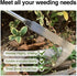 2Pcs Dritnow Weed Puller Tool and Crack Weeder, Paver Crevice Uprooting Weeding Removal Tool, 4 Claw Manual Pulling Weeders with Wood Handle for G...
