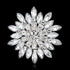 Exquisite Crystal Flower Corsage Bouquet Brooch Pin for Women Girls Rhinestone Floral Lapel Pins Clip Sweater Coat Scarves Dress Suit Badges Brooc...
