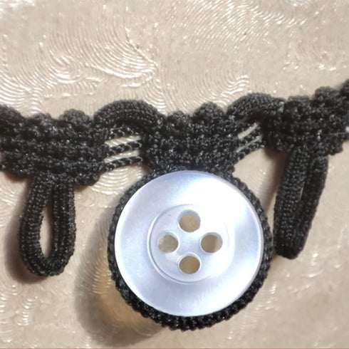 25 Yd Button Looping Braid Trim Elastic Button Loop for Sewing Craft Projects, Width 15mm (Black)...