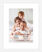 Icona Bay - 8x10 White Picture Frame with Removable Mat for 5x7 Photo - Modern Style Engineered Wood Frame - Table Top or Wall Mount - Bliss Colle...