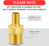 GODESON Air Inflator Adapter,1/4 NPT (m) to Standard Schrader Valve (M),Schrader Valve Adapter for Tire Inflator Portable Air Compressor/Pump with...