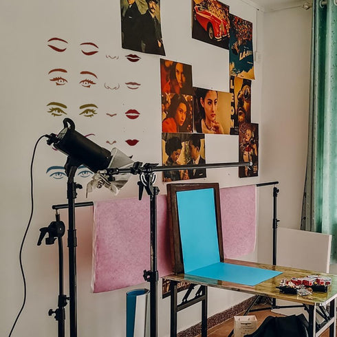 FINGERINSPIRE Facial Features Stencils 11.7x8.3 inch Plastic Eyes Stencils Large Reusable Mouth Lips Pattern Stencil Nose Mustaches Craft Painting...