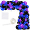 Blue Black Purple Balloon Arch Garland Kit - 125PCS Purple Blue Balloons Blue Silver Black Balloons Video Game Birthday Decorations for Video Gami...