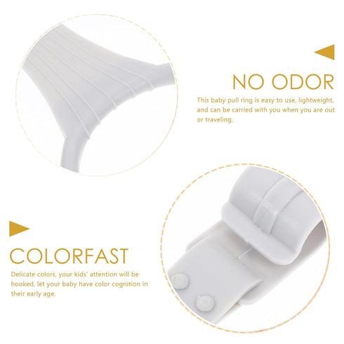 Totority 1 Pair cot playpen Items Bed Crib Pull Rings Infant Bed Stand up Rings Pull up Rings The Fence Supplies Safety Ring Child Accessories Por...