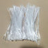 GYBest Best 100-Pack 6'' Clear Plastic Luggage Tag Loops...
