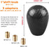 RYANSTAR Carbon Fiber Shift Knob with Adapters, Black Oval Ball Stick Shifter Knobs Compatible with Infiniti Lexus Mazda Mitsubishi Nissan etc?Smo...