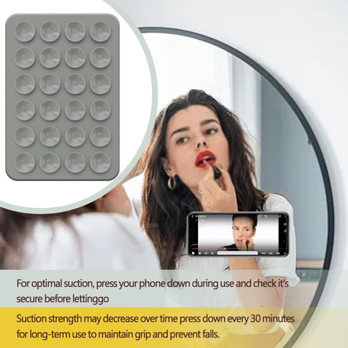 Silicone Suction Phone Case Adhesive Mount, Suction Phone Case Mount, Non Slip Suction Cup Phone Mount, 2.87? x 1.65? Strong Grip Holder for Selfi...