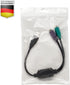 Perixx PERIPRO-401 PS2 to USB Adapter for Keyboard and Mouse - Built-in USB Controller - Black...