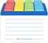 Index Cards Guide Dividers 4x6 inches, the Blank Index Cards Guide, 1/4 Cut Tabbed Note Cards, File and Recipe Guides, 400gsm Paper, Assorted Colo...