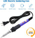 LDK Soldering Iron Kit, Electric Soldering Gun Welding Tools with ON/OFF Swicth, 30g Solder, Solder Flux Paste, Heavy Duty Holder, Cleaning Sponge...