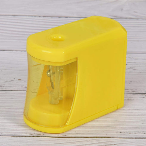 Pencil Sharpener,Electric Pencil Sharpener Kids Friendly Pencil Sharpeners Battery Operated Heavy Duty Classroom Pencil Sharpeners Yellow,for Colo...