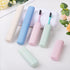 4 Pack Travel Toothbrush Case Portable Toothbrush Carrier Case Plastic Toothbrush Storage Case Cover Toothbrush Cup Container for Traveling, Campi...