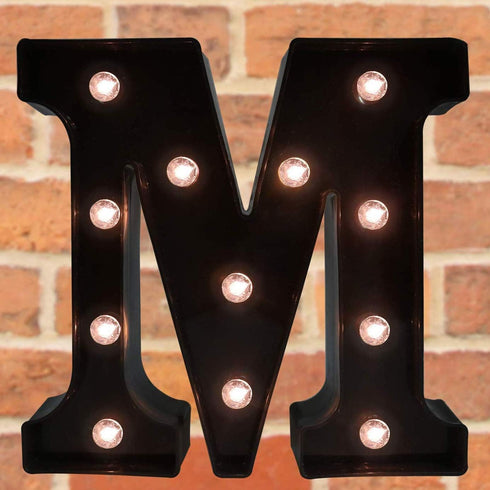 Decorative LED Illuminated Letter Marquee Sign - Alphabet Marquee Letters with Lights For Wedding Birthday Party Christmas Night Light Lamp Home B...
