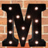 Decorative LED Illuminated Letter Marquee Sign - Alphabet Marquee Letters with Lights For Wedding Birthday Party Christmas Night Light Lamp Home B...