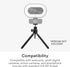 MEE audio Lightweight Mini Tripod for Webcams and Small Cameras for Video Conference; Flexible, Portable, Compact Web Cam Desk Tabletop Travel Mou...