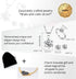 Uloveido Silver-Tone Round Cut Cubic Zirconia Simple Earrings Ring and Pendant Necklace Jewelry Set T043...