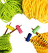 4 PCS Knitting Stitch Stoppers, Colorful Needle Point Protectors?Spring Needle Stopper?Knitting Gifts?Knitting & Crochet Supplies?Knitting Accesso...