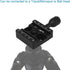 Haoge CP-51 50mm Screw Knob Clamp Adapter for Quick Release QR Plate Camera Tripod Ballhead Monopod Ball Head Fit Arca Swiss...