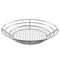 G.E.T. 4-84814 12.5" x 9.25" Stainless Steel Oval Basket with Raised Grid Base, Clipper Mill (Qty,1)...