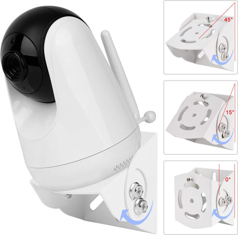 Uogw Baby Monitor Mount Compatible with VAVA Baby Monitor Camera VA-IH006 / VA-IH009 / Hipp Baby Monitor,Adjustable Angle Wall Mount Bracket,Alumi...