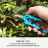 VIVOHOME Gardening Hand Pruner with Straight Stainless Steel Blades Non-stick Pruning Shear Bonsai Cutter Blue for Potting (Pack of 2)...