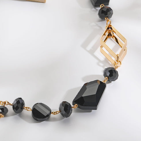 Bocar Statement Necklace for Women Trendy, Crystal Beaded Collar Necklace for Women Fashion Handmade Bib Costume Jewelry Gift...