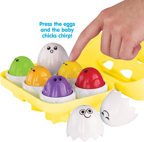 Kidoozie Peek N Peep Eggs - Mentally Stimulating Sorting & Stacking Toy for Ages 1 and Up - A Fun Way to Build Hand-Eye Coordinaton!...