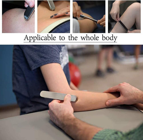 Gua Sha Massage Tools - Stainless Steel Scraping Tool for Scar Tissue and Soft Tissue Treatment...