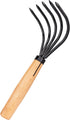 Nisaku by Sun Joe NJP555 Kumade Gohondume 5 Tine Claw Rake and Cultivator 4.75-Inch Width, Japanese Carbon Stainless Steel Prongs...