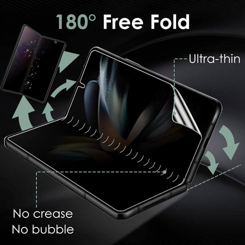 For Samsung Galaxy Z Fold 4 5G Privacy Screen Protector Anti-Peeping Nano Soft Film Outer Screen+Inner Screen Anti-Peeping Soft film Anti-Spy Prot...
