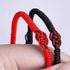 Handmade Buddhist String Bracelets for Women Men Tibetan Adjustable Woven Rope Bracelet for Protection and Luck, Red and Black, 2or 6 pcs/set...