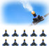 POCKET PANDA Mister Nozzle Replacement Kit, 10 Pcs Outside Brass Mist Nozzles & Tees for 1/4'' Hose, Outdoor Water Misting Cooling System Sprinkle...