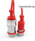 1/4" NPT Thread ISO A Hydraulic Quick Connect Coupling Coupler with Dust Caps...