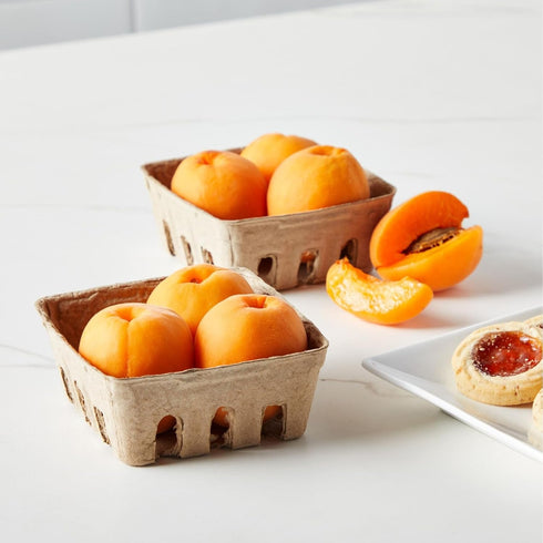 Juvale Pulp Fiber Berry Baskets - Brown Molded Pulp Fruit Containers - Cardboard Fruit Cartons For Farmers Market and Grocery Store (4 x 4 x 1.81 ...