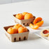 Juvale Pulp Fiber Berry Baskets - Brown Molded Pulp Fruit Containers - Cardboard Fruit Cartons For Farmers Market and Grocery Store (4 x 4 x 1.81 ...