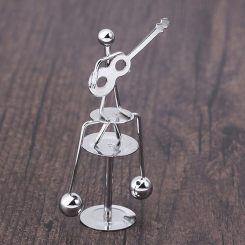 Veemoon Perpetual Motion Desktop Ornament Metal Balance Decoration Small Physics Decor Perpetual Motion Machines Energy Desk Mini Iron Art Decor f...
