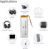 EEMB Lithium Polymer Battery 3.7V 3700mAh 103395 Lipo Rechargeable Battery Pack with Wire JST Connector for Speaker and Wireless Device- Confirm D...