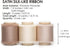 Vitalizart Silk Satin Ribbon 1-1/2 inch x 15 Yard with Wooden Spool Champagne & Nude Handmade Frayed Ribbons for Gift Wrapping Baby Shower Wedding...